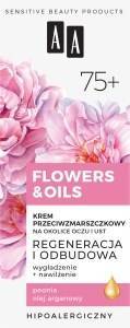 AA Flowers&Oils 75+ Odbudowa Krem przeciwzmarszczkowy na okolice oczu i ust 15 ml