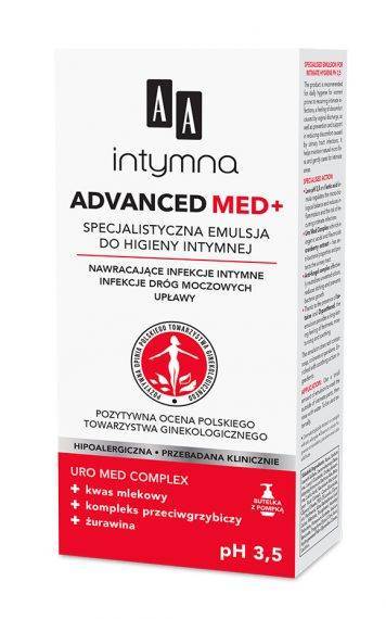 AA Intymna Med Advanced ph 3,5 specjalistyczna emulsja do higieny intymnej dozownik 300 ml