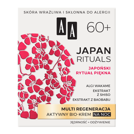 AA Japan Rituals Multi Regeneracja Aktywny bio-krem na noc 60+ 50 ml
