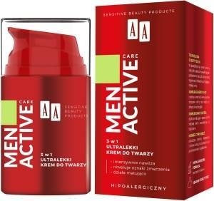 AA Men Active Care 3w1 Ultralekki krem do twarzy 50 ml