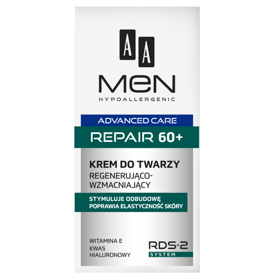 AA Men Advanced Care Repair 60+ Regenerating and strengthening face cream 50 ml