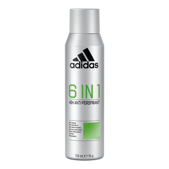 Adidas 6 in 1 Antiperspirant Spray 150 ml