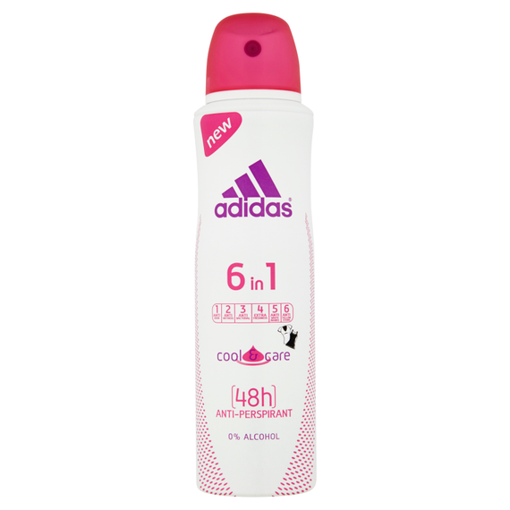 Adidas 6in1 Cool & Care Deodorant spray antiperspirant for women 150ml