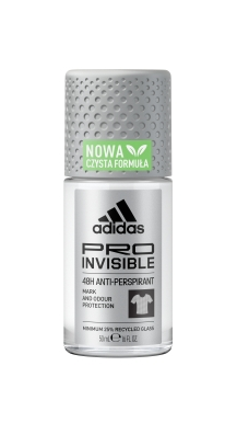 Adidas Pro Invisible antyperspirant w kulce, roll-on dla mężczyzn, 50 ml