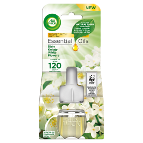 Air Wick Essential Oils Wkład do elektrycznego odświeżacza białe kwiaty 19 ml