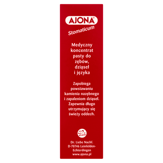 Ajona Medical concentrate of toothpaste for gums and tongue 6 ml