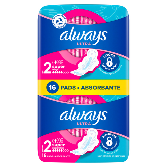 Always Ultra Day Long (Size 2) Pads With Wings 16 pcs