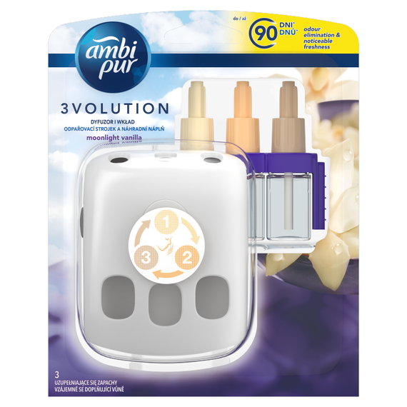 Ambi pur Ambi Pur 3volution Moonlight Vanilla freshener electric starter kit 20ml