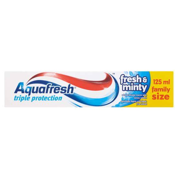 Aquafresh 3 Triple Protection and Minty Fresh Toothpaste 125ml