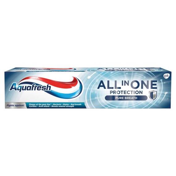 Aquafresh Pure Breath All in One Protection Pasta do zębów z fluorkiem 100 ml