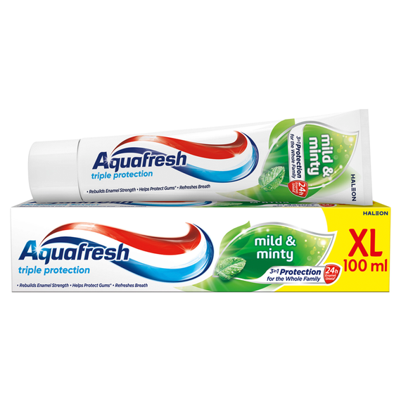 Aquafresh XL Triple Protection Mild & Minty Fluoride Toothpaste 100 ml