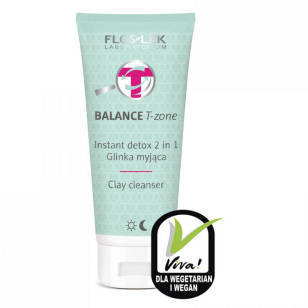 BALANCE T-ZONE Instant detox 2 in 1 Glinka myjąca 125 ml - Floslek