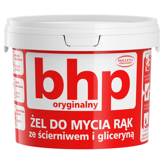 BHP Hand washing gel with abrasive and glycerin 500 g