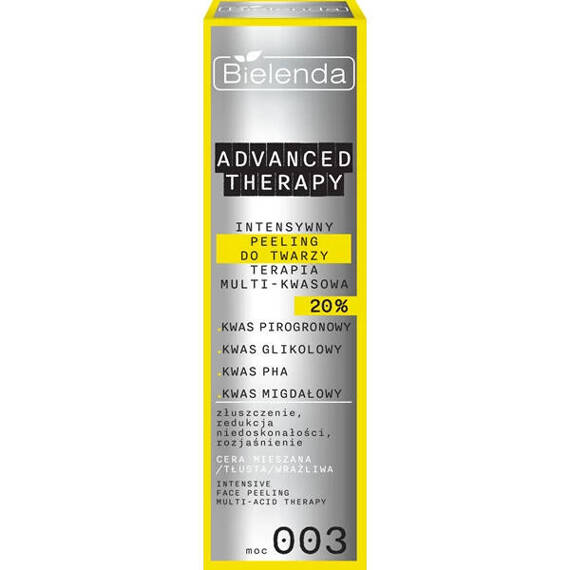 BIELENDA Advance Therapy peeling do twarzy terapia multi-kwasowa, 30 ml