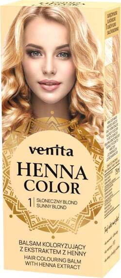 Balsam Koloryzujący Henna Color Venita 1 Słoneczny blond \ sunny blond 75 ml