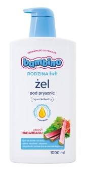 Bambino Rodzina Shower gel scented with rhubarb 1000 ml