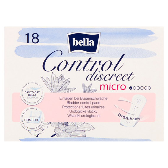 Bella Control Discreet Micro Urology pads 18 pieces