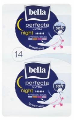 Bella Perfecta Ultra Night Extra Soft Podpaski higieniczne 14 sztuk