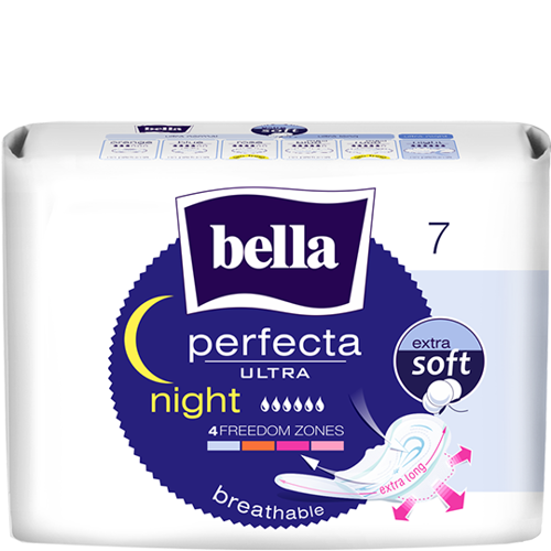 Bella Perfecta Ultra Night Extra Soft Podpaski higieniczne 7 sztuk