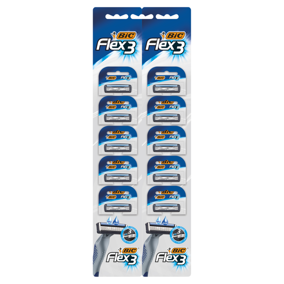 BiC Flex 3 3-blade razor 10 pieces