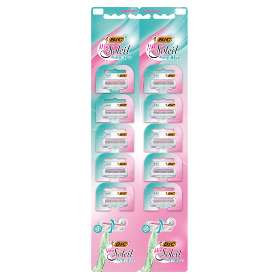 BiC Miss Soleil Sensitive 3-Blade Razor 10 pcs