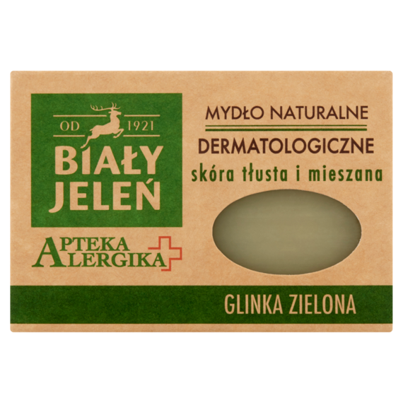 Biały Jeleń Apteka Alergika Mydło naturalne dermatologiczne glinka zielona 125 g