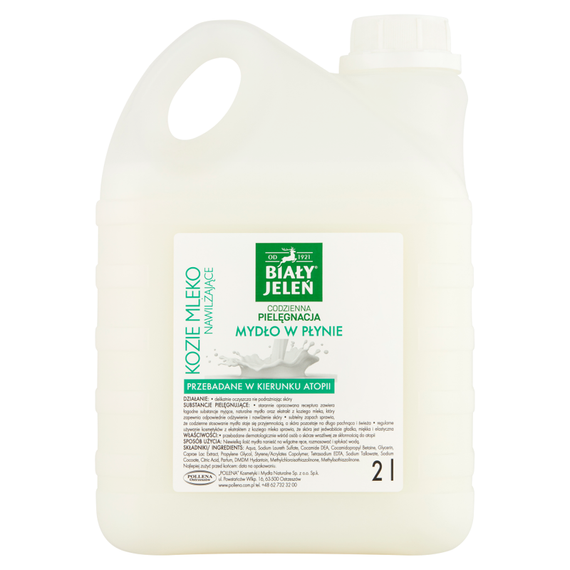 Biały Jeleń Liquid soap goat milk moisturizing 2 l