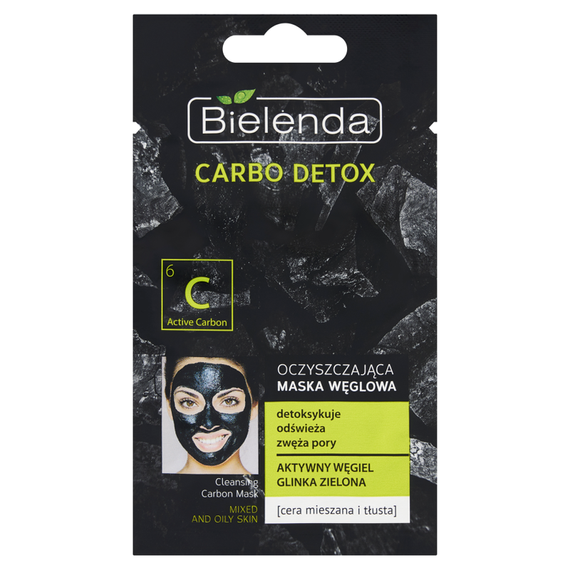 Bielenda Carbo Detox Cleansing Carbon Mask 8g