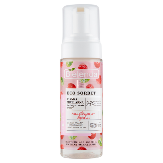 Bielenda Eco Sorbet Micellar foam for facial cleansing, moisturizing and soothing, 150 ml