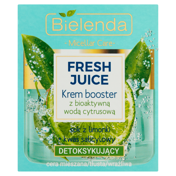 Bielenda Fresh Juice Krem booster z bioaktywną wodą cytrusową detoksykujący 50 ml