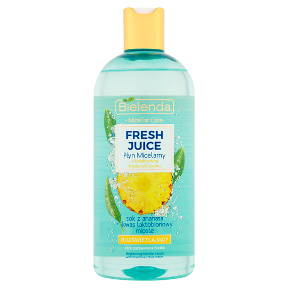 Bielenda Fresh Juice Płyn micelarny z bioaktywną wodą cytrusową rozświetlający 500 ml