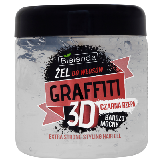 Bielenda Graffiti 3D hair gel very strong with black turnip 250g