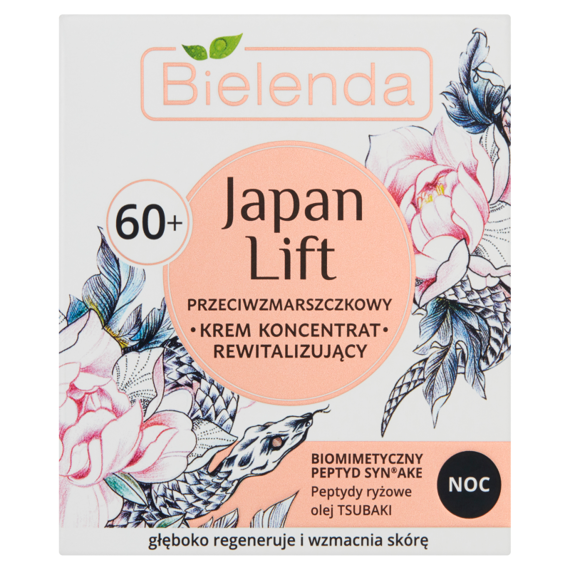 Bielenda Japan Lift 60+ Przeciwzmarszczkowy krem koncentrat rewitalizujący na noc 50 ml