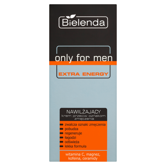 Bielenda Only for Men Extra Energy Moisturizing Cream Against Signs of Fatigue 50 ml