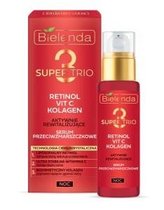 Bielenda Super Trio Aktywnie rewitalizujące serum przeciwzmarszczkowe noc 30 ml