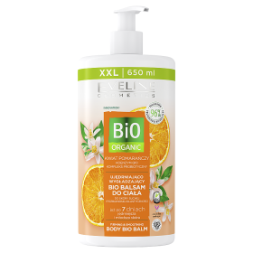 Bio Organic Ujędrniająco-wygładzjący bio balsam do ciała, Pomarańcza Eveline Cosmetics 650 ml