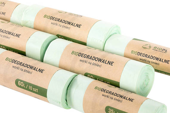Biodegradable (100% compostable) waste sacks by BIO.pl 35 l
