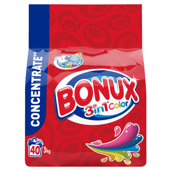 Bonux Color washing powder 3 kg (40 WL)