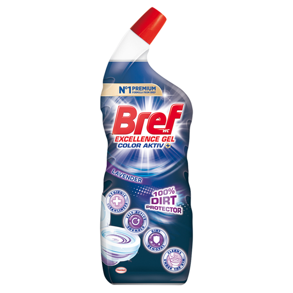 Bref WC Excellence Gel Color Aktiv+ Lavender Toilet Cleaner 700 ml