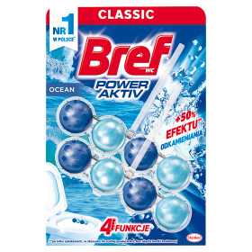 Bref WC Power Aktiv Washing and Fragrance Hanger for Toilet Bowls Ocean 2 x 50 g