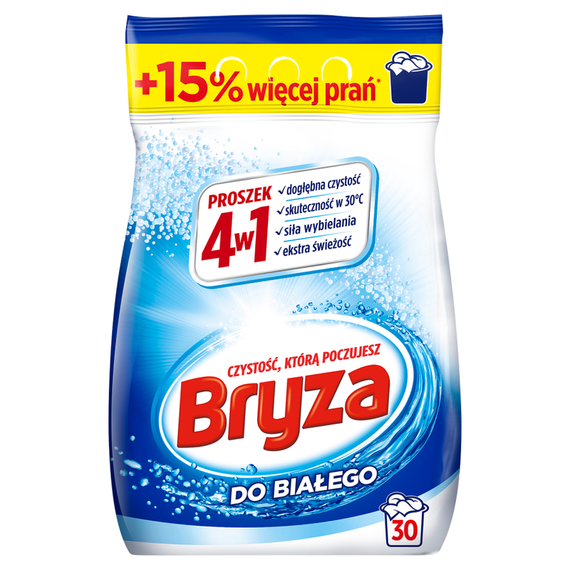 Bryza 4in1 Washing powder for whites 1.95 kg (30 washes)