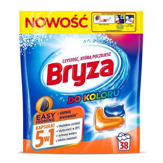 Bryza 5in1 Easy Ironing Color Washing Capsules (28 washes)