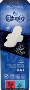 CASHMIR Classic Night Sanitary Pads with Wings, 10 pcs