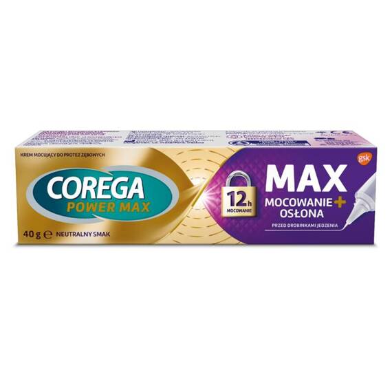 COREGA MAX OSŁONA Krem mocujący do protez 40 g