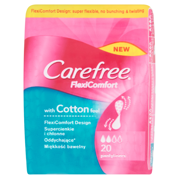 Carefree FlexiComfort with Cotton Feel Panty 20 pieces