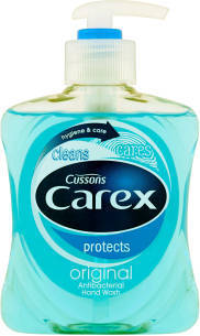 Carex Pure Blue Antibacterial soap 250ml