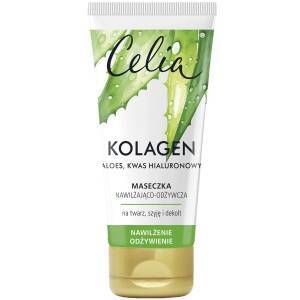 Celia Kolagen Maseczka do twarzy nawilżająco-odżywcza Aloes 60ml