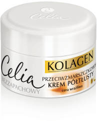 Celia Kolagen Przeciwzmarszczkowy krem półtłusty z kozim mlekiem na dzień i noc 50ml