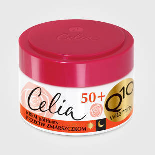 Celia Q10 przeciwzmarszczkowy krem półtłusty 50+ z retinolem 50ml