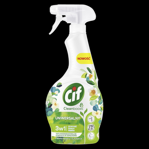 Cif CleanBoost 3w1 Zielona Herbata i Eukaliptus 500 ml